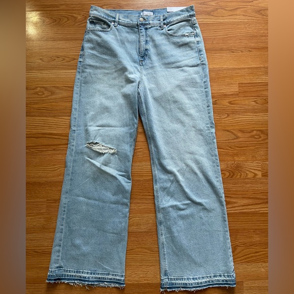 LOFT Denim - NWT LOFT Blue High-rise Wide Leg Jeans